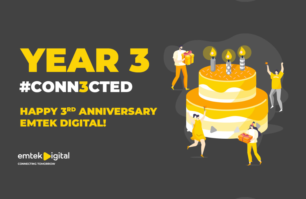 Emtek Digital Commemorates Third Anniversary with Extravagant Celebration